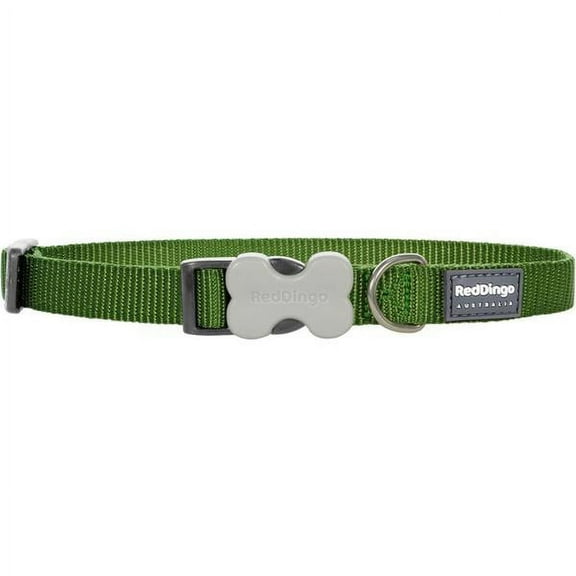 Red Dingo Classic Green Dog Collar