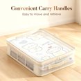 thumbnail image 6 of Home Organizer and Storage, Double Side Clear Hard Shell Window.Blanket Storage Bag,Stackable Closet Storage Bin., 6 of 9