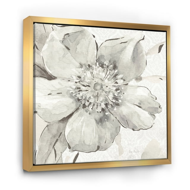 Indigold Grey Peonies III - Farmhouse Framed Canvas