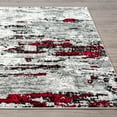 thumbnail image 2 of Luxe Weavers Modern Abstract White Red 6x9 Area Rug, Stain Resistant Contemporary Carpet, 2 of 9