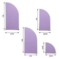 thumbnail image 4 of BalsaCircle 4 Lavender Fitted Spandex Matter Half Moon Wedding Arch Backdrop Stand Covers Set Party Events Decorations, 4 of 8