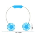 thumbnail image 4 of Hwkond Neck Fan Sports Portable Necks Fan Foldable Hose USB Charging Long Battery Life Two-speed Adjustment Small Fan Outdoor Travel Car Portable Silent Fan on Clearance, 4 of 8