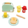 thumbnail image 4 of Juguete Tostador Para Niños, Habilidades Sociales, Madera Maciza, Colores Suaves, Juego De Juguete Tostador De Alta Seguridad, Bordes Redondos Para Educación, 4 of 7