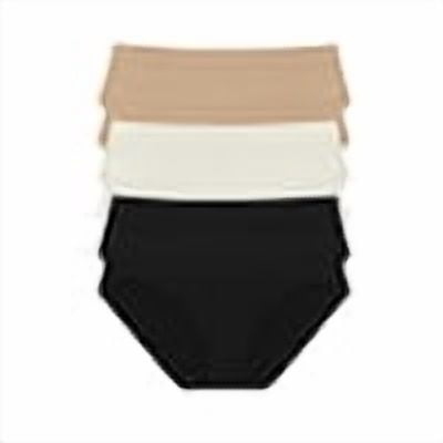 Joyspun Women's Seamless Bikini Panties, 6-Pack, Sizes XS-XXXL