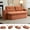 Caramel, variant on 79" No-Assembly Convertible Loveseat Sleeper Sofa Bed, Pull-Out Loveseat with Hidden Quilt, Convertible Sofa Bed Couch with Foam for Living Room Studios, Cream