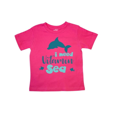 

Inktastic I Need Vitamin Sea Dolphin Fishes - Blue Gift Toddler Boy or Toddler Girl T-Shirt