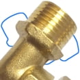 thumbnail image 4 of 2PCS Brass 1/2inch Water Pipe Elbow 90 Degree Joint with Erosion Resistance Pipe Fitting for Household Plumbing, 4 of 8