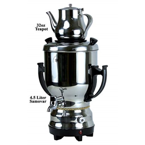 home n kitchenware collection 4.5 liter electric samovar w/teapot