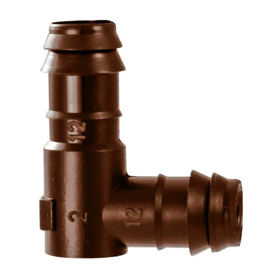 Netafim Techline EZ 12mm Insert Elbow – 90° Fitting for Drip Irrigation Tubing | 32500-003239 | T12ELL | 25pc