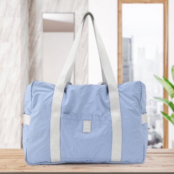 Bolsa De Ejercicios Bolso de fitness de nailon, bolsas de gimnasio portátiles plegables para fútbol al aire libre (azul cielo)