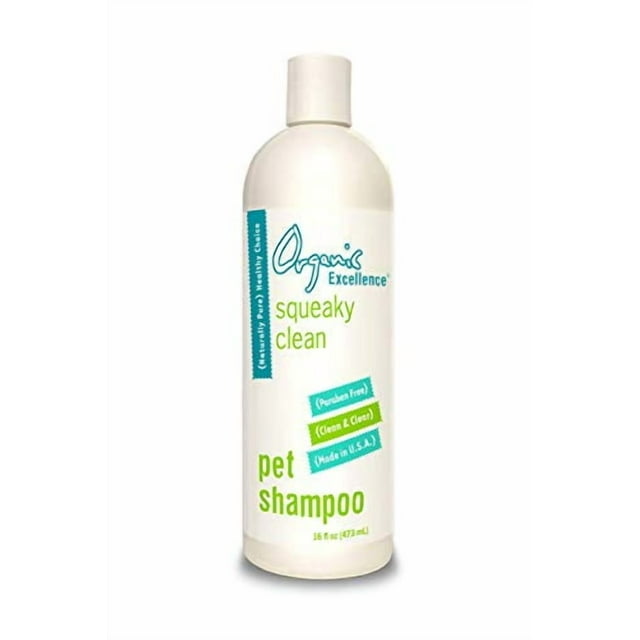 Organic Excellence Mild Dog Shampoo, Great for All Pets: Dogs, Puppies, Cats, Horses, Formulated for Sensitive Skin, Made with Aloe and Nourishing Botanicals - 16oz