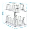 Simple Trending Stackable 2Tier Under Sink Organizer with