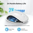 thumbnail image 4 of TECKNET Wireless Mouse, 2.4G Ergonomic Optical Mouse, Computer Mouse for Laptop, PC, Computer, Chromebook, Notebook, 6 Buttons, 24 Months Battery Life, 2600 DPI, 5 Adjustment Levels, 4 of 7