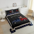 thumbnail image 4 of Erosebridal American Flag Truck Comforter Sets Full Size, Independence Day Comforters & Duvets, Fourth of July Bedroom Decor Super Cozy 3 Pieces, 4 of 8