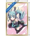 thumbnail image 3 of Hatsune Miku - Pink Circles Wall Poster, 22.375" x 34" Framed, 3 of 6