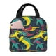 thumbnail image 1 of Easygdp Colorful Sharks Bolsa Térmica Premium - Tela Oxford Impermeable, Gran Capacidad, Bolsillo Frontal, Unisex para Trabajo, Escuela, Actividades al Aire Libre y Picnics, 1 of 8