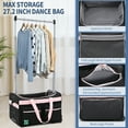 thumbnail image 3 of SLSY Dance Bag with Garment Rack - 28" Competition Duffle Bag - Rolling Garment Bag with Wheels - Ideal Costume Suitcase for Dancers Livestreamer Athletes - Large Capacity Enhanced Stability, 3 of 10
