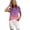 Purple, variant on Wang6 Womens Plus Size Short Sleeve T Shirts Causal Loose Fit Gradient Printed Summer Tops Trendy Crew Neck Tees Shirts Yellow XL