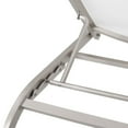 thumbnail image 3 of Modway Savannah Mesh Chaise Outdoor Patio Aluminum Lounge Chair in White, 3 of 6
