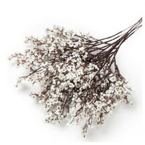 MAE Artificial Baby Breath Flowers 10pcs Silk White Babys Breath Real Touch Flowers for Wedding Party DIY Wreath Floral Arrangement Home Decoration