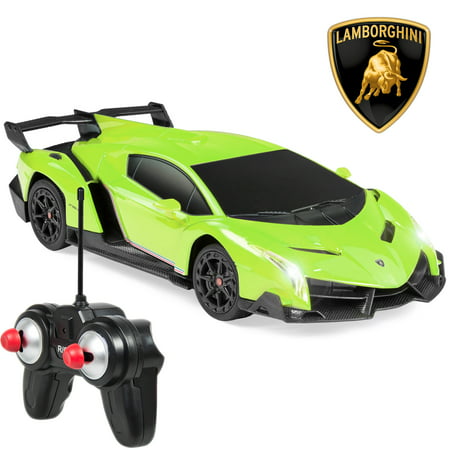 Best Choice Products 1/24 Scale RC Sport Racing Car w/ 27MHz Remote Control, Head and Taillights, Shock Suspension, Fine Tune Adjustment - (Best Crash Rating Cars)