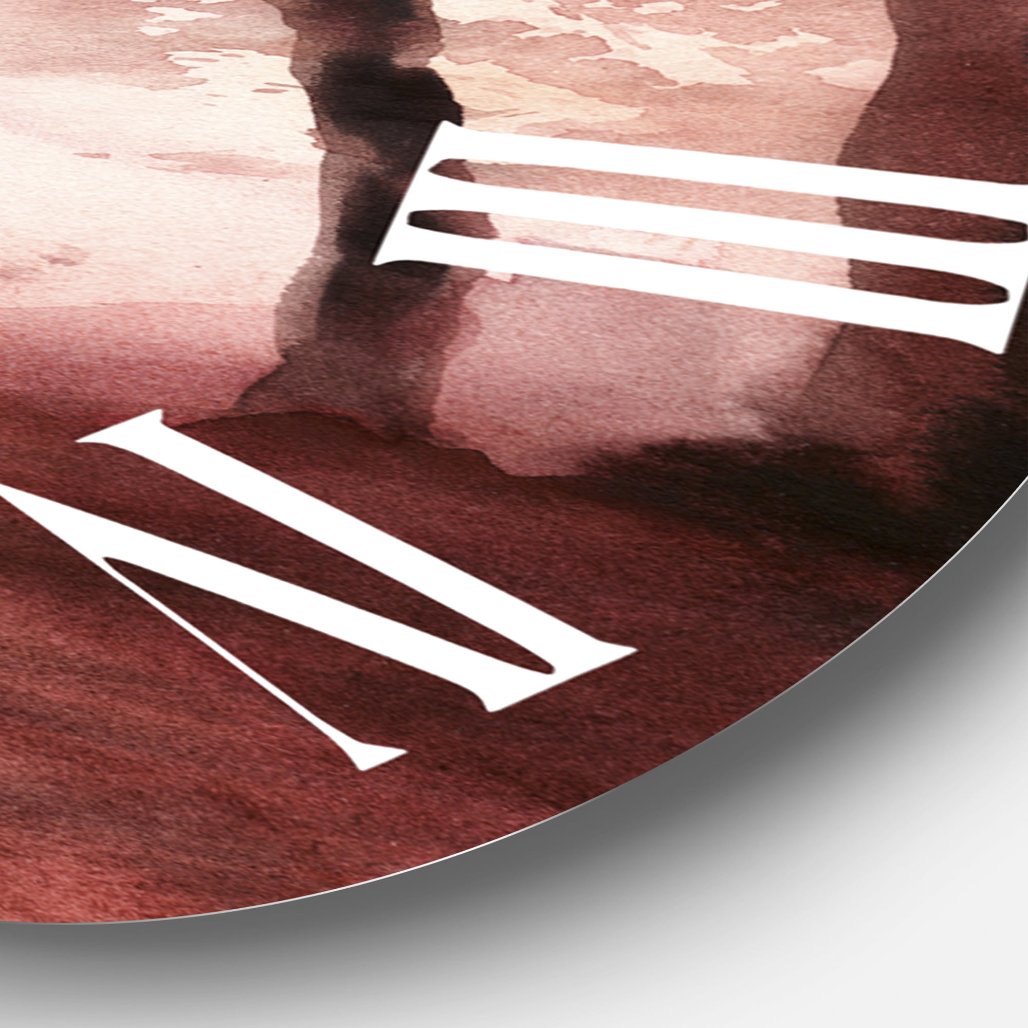 Designart 1 in Cabin,Lodge Wall Clock