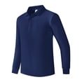 thumbnail image 4 of Antinious Men Solid Button Collar Long Sleeve Classic Outdoor Casual Fall Tops, 4 of 5
