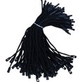thumbnail image 2 of Muka 1000 Pcs Cotton Hang Tag String Snap Lock Pin Loop Fastener Hook Ties Clothing Price Tag String Hanging Rope Lanyard Cord-Black-0.1", 2 of 6