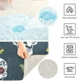 thumbnail image 4 of Toilet Rug Rectangle Bathroom Rugs Non-Slip Soft Plush Machine Washable Contour Bath Mat Funny Cool Skull 24x16, 4 of 9