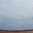 thumbnail image 3 of SAFAVIEH Cape Cod Audra Solid Polyester Area Rug, Blue, 7' x 7' Round, 3 of 4