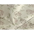 thumbnail image 3 of Ambesonne Flowers Vintage Quilted Coverlet 3 Pcs, Romance Rose Design, King Size, Pale Mauve Taupe Peach, 3 of 4