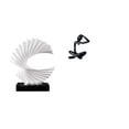 thumbnail image 1 of Escultura de olas,Escultura de ola Regalo moderno Oficina,Adorno de estatua abstracta artesanal para centro de mesa,Figura de escritorio,Escultura abstracta de pensador para decoración de, 1 of 8