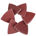 thumbnail image 1 of WORKPRO 150PCS Triangle Sanding Pads, 3-1/8 Inch Hook and Loop Fit for Oscillating Multi Tool, 40/60/80/120/180/240 Grit for Sanding, Grinding, 1 of 8
