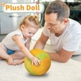 thumbnail image 4 of Volleyball Plush Doll Decorative Sports Ball Stuffed Accessory for Backpack 20cm Soft Round Plushie 8inch 8inch, 4 of 5