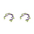 thumbnail image 1 of Wosthever Guirnalda de flores artificiales para puerta, calcomanía de falsa, tamaño compacto, accesorios de vacaciones de glicinia, suministros Type3 NO3, 1 of 6