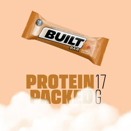 Built Bar Protein Bar, Salted Caramel, Gluten Free, 12 Count