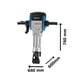 thumbnail image 5 of Martillo Rompedor Cincelador 30 Kg Bosch 1130a 2000w azul Estándar, 5 of 8