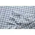 thumbnail image 3 of Plaid Square Pillow Shams with Ruffles Checkered Throw Pillow Covers 18"x18" 2-Pack,Gingham Pillowcases Washed Cotton Zipper Clousure for Cottage Bed/Sofa (Dust Blue and White, 18"x18"), 3 of 9