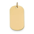 thumbnail image 4 of 14k Yellow Gold Solid Plain .035 Gauge Engraveable Dog Tag Disc Charm Pendant, 4 of 7