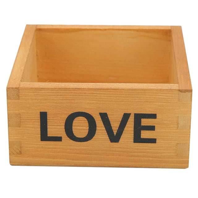 2pcs Multifunctional Wooden Succulent Flower Plant Pot Storage Box Organizer