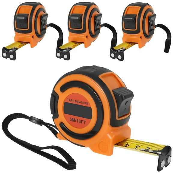 Inch Metric Tape Measure High Precision Measuring Tape with Thumb Lock Retractable Measurement Tool Easy Read and Carry for Engineer