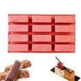 thumbnail image 3 of 12 Cavity Silicone Protein Bars Mold Rectangle Granola Bar Baking Tool Mould Silicone Mold French Cake Mold Dessert Tool, 3 of 5