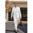 thumbnail image 4 of COOFANDY Men's 2 Piece Suits Classic Fit 2 Button Casual Suits Sets Blazer Jacket and Dress Pants for Wedding Business Prom, 4 of 6
