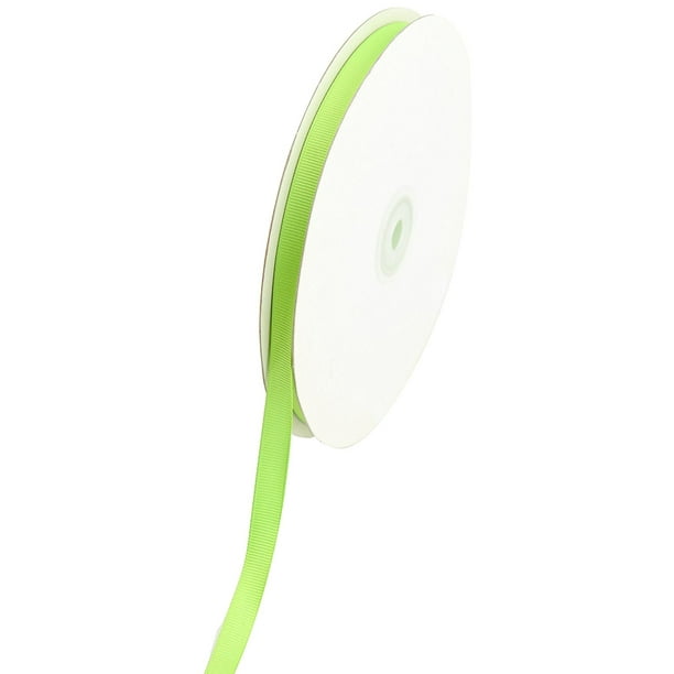 Solid 3/8-Inch Grosgrain Ribbon, 50-Yard, Apple Green, 3/8-Inch Wide