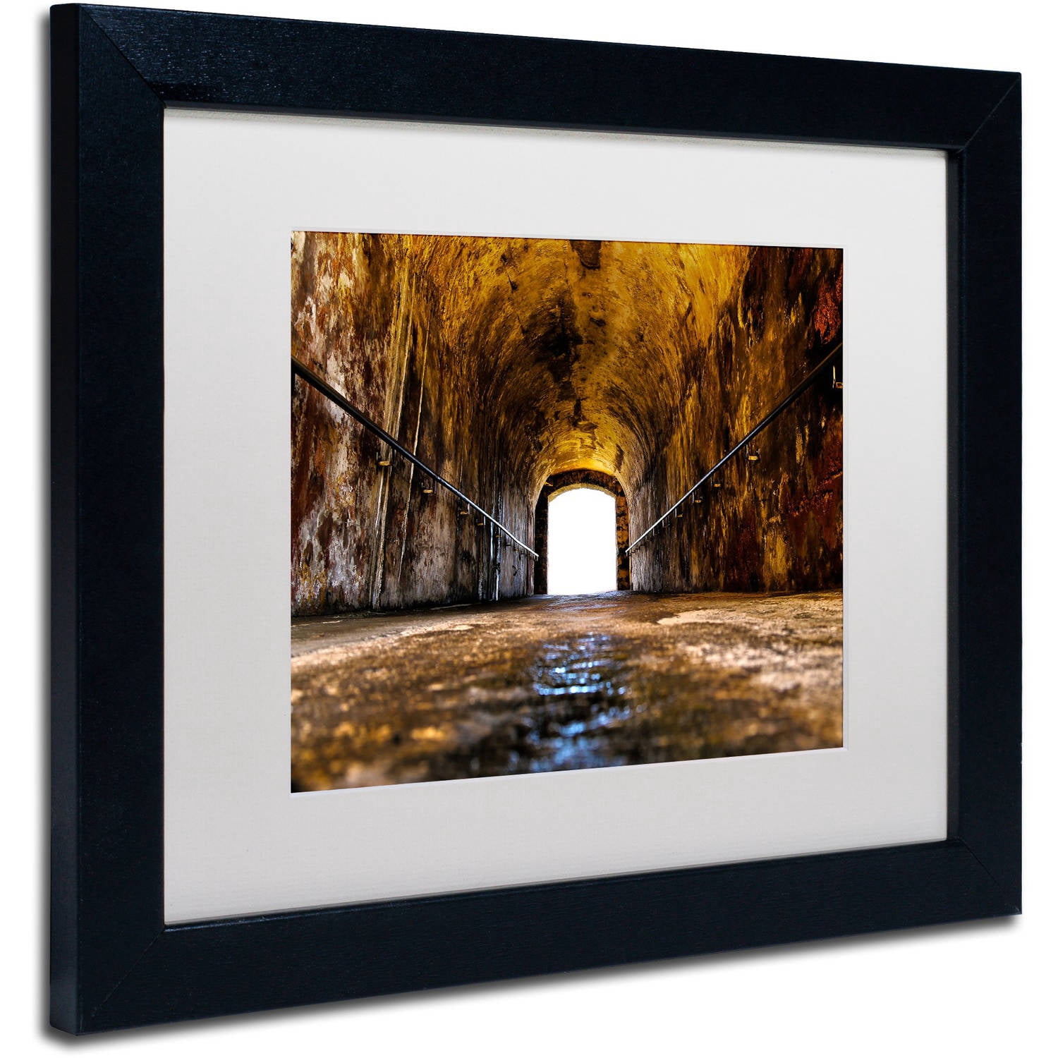 Trademark Fine Art "Castillo de San Felipe del Morro 13" Canvas Art by CATeyes, White Matte, Black Frame