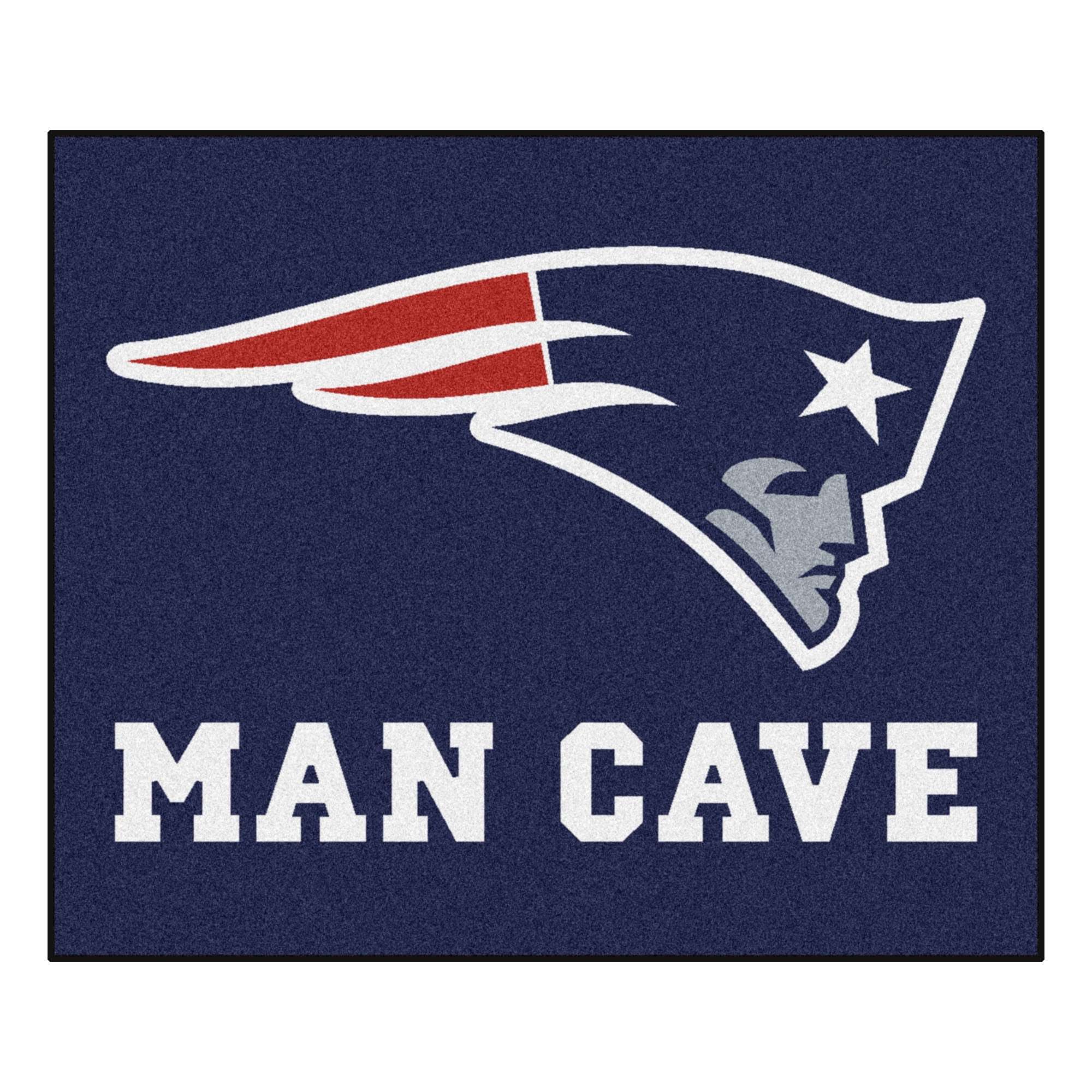 Nfl New England Patriots Man Cave Tailgater Rug 5 X6 Walmart Com Walmart Com