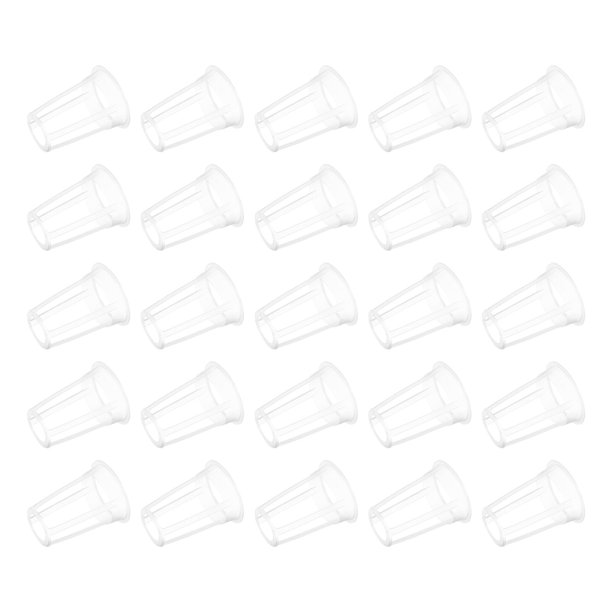 Kit hidropónico de polipropileno blanco de 100 piezas, dispositivo de control de raíces, vaso de plantación duradero.