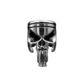 thumbnail image 2 of Metal Gear Solid,Stainless Steel Rods,Automatic Manual Transmission Knob Selector Fits Most Automatic Vehicles Metal Skull Shape Stainless Steel Molding Car Gear Knob Cover,Gears Gears Gears, 2 of 8