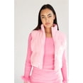 thumbnail image 2 of Corduroy Puffer Vest - Pink Sleeveless Outerwear Jacket, 2 of 4