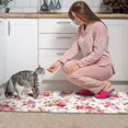 thumbnail image 3 of Pioneer Flower Floral Print Pattern Kitchen Rugs Sets Of 2,Anti Fatigue Kitchen Mat Rugs Non Slip Washable,Decorative Kitchen Floor Mats for Kitchen,Sink,Laundry,17"x30"+17"x47", 3 of 7